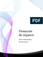 Monografía Donación de Órganos