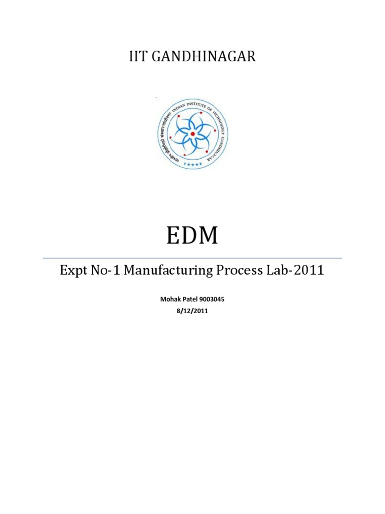 Electrical Discharge Machining Pdf Electron Machining