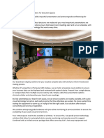 Integrated Audio Visual Solutions for Executive Spaces
