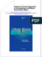 Textbook Catheter Ablation A Current Approach On Cardiac Arrhythmias 1St Edition Kenzo Hirao Eds Ebook All Chapter PDF