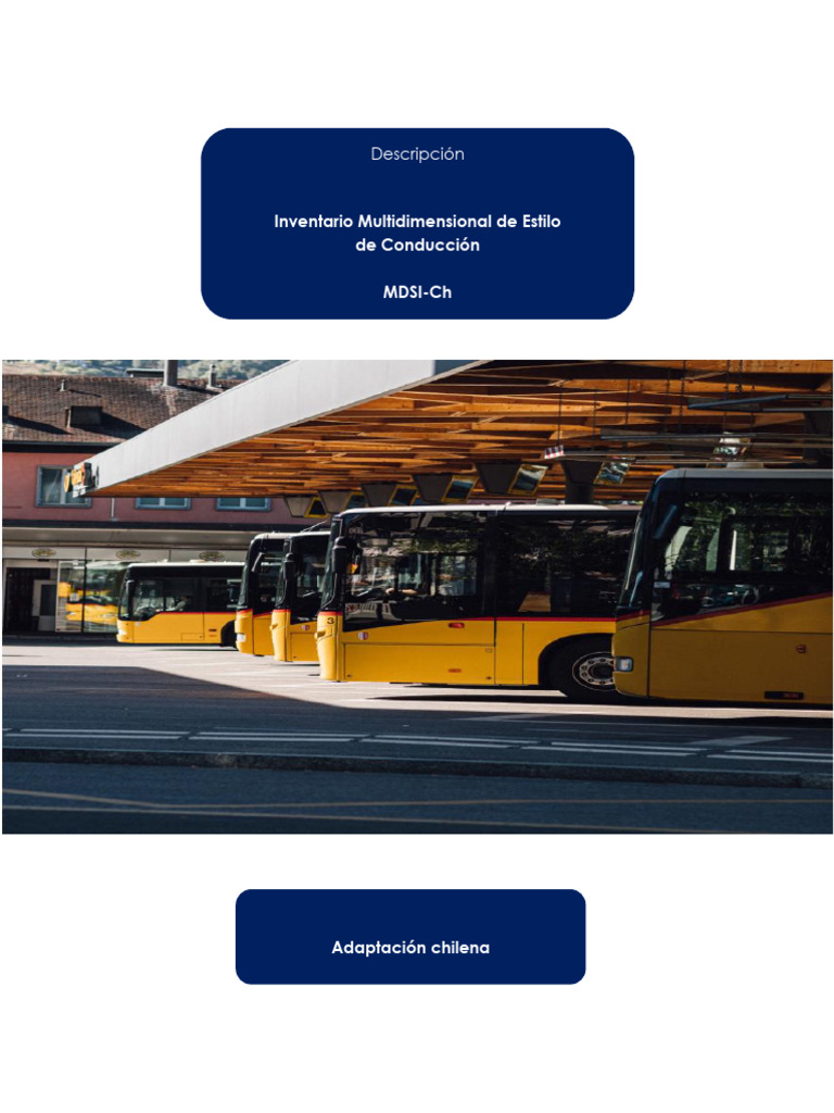 Adaptación Chilena del MDSI de Conducción | PDF