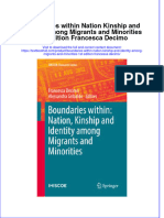 Download textbook Boundaries Within Nation Kinship And Identity Among Migrants And Minorities 1St Edition Francesca Decimo ebook all chapter pdf 