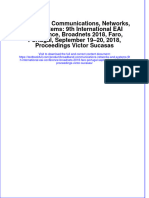 Textbook Broadband Communications Networks and Systems 9Th International Eai Conference Broadnets 2018 Faro Portugal September 19 20 2018 Proceedings Victor Sucasas Ebook All Chapter PDF