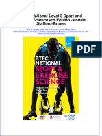 Download pdf Btec National Level 3 Sport And Exercise Science 4Th Edition Jennifer Stafford Brown ebook full chapter 