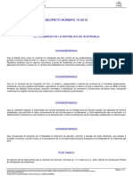 65699 Decreto Del Congreso 10-2012