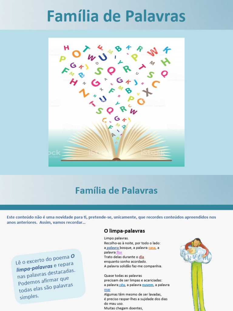 Entendendo a Família de Palavras | PDF | Palavra