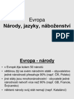 Obyvatelstvo Evropy - Jazyky A Náboženství