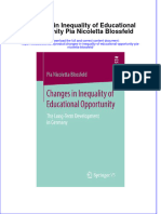 Textbook Changes in Inequality of Educational Opportunity Pia Nicoletta Blossfeld Ebook All Chapter PDF