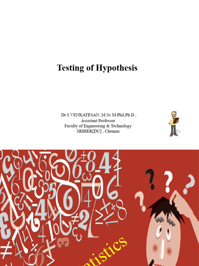 Hypothesis Testing in Statistics Explained | PDF | Type I And Type Ii ...