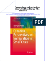 Textbook Canadian Perspectives On Immigration in Small Cities 1St Edition Glenda Tibe Bonifacio Ebook All Chapter PDF