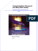 Download pdf Business Communication Process Product Mary Ellen Guffey ebook full chapter 