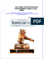 PDF Business Law Today Text Summarized Cases Standard Edition Roger Leroy Miller Ebook Full Chapter