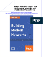 Textbook Building Modern Networks Create and Manage Cutting Edge Networks and Services 1St Edition Steven Noble Ebook All Chapter PDF