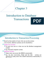 Chapter 3- Introduction Database Transactions