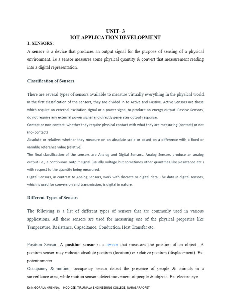 Unit 3 Iot Pdf Actuator Bluetooth