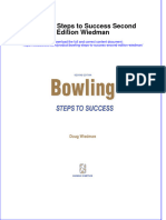 Download pdf Bowling Steps To Success Second Edition Wiedman ebook full chapter 