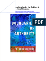 PDF Boundaries of Authority 1St Edition A John Simmons Ebook Full Chapter