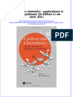 Download textbook Carbocation Chemistry Applications In Organic Synthesis 1St Edition Li Jie Jack Ed ebook all chapter pdf 