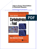 Textbook Carbohydrates in Food Third Edition Ann Charlotte Eliasson Ebook All Chapter PDF
