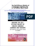 Download full chapter Building The Self Efficacy Beliefs Of English Language Learners And Teachers 1St Edition Mark Wyatt pdf docx