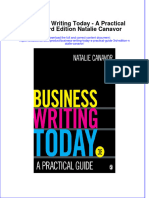 Textbook Business Writing Today A Practical Guide 3Rd Edition Natalie Canavor Ebook All Chapter PDF
