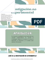 Diseño de investigación no experimental 