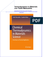 Textbook Chemical Thermodynamics in Materials Science Taishi Matsushita Ebook All Chapter PDF