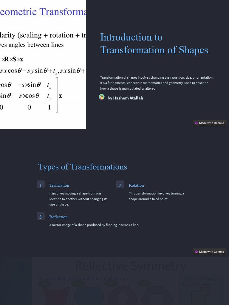 Shape Transformations Explained | PDF