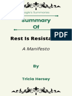 SUMMARY Rest is Resistance Tricia Hersey2022