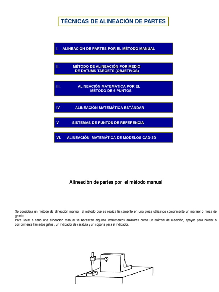 Métodos de Alineación de Partes | PDF | Sistema coordinado | Dimensión
