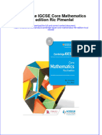 PDF Cambridge Igcse Core Mathematics 4Th Edition Ric Pimentel Ebook Full Chapter
