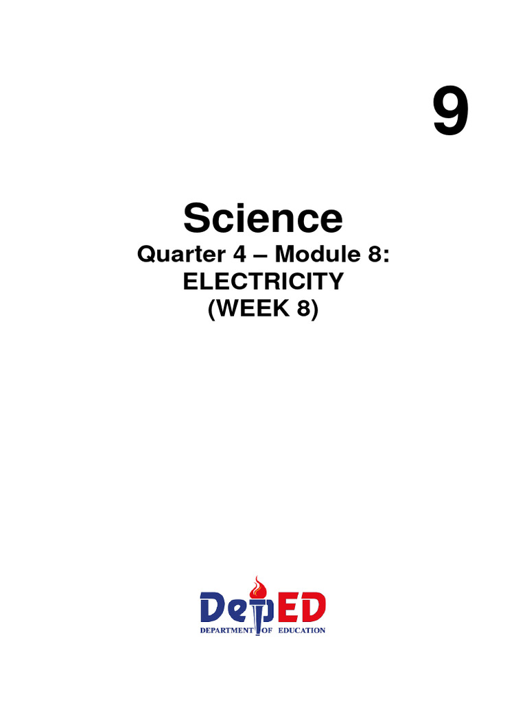 Sci-9-Q4-Module-8 Week-8 | PDF | Electric Power Transmission | Electric ...