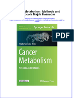 Textbook Cancer Metabolism Methods and Protocols Majda Haznadar Ebook All Chapter PDF