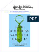 Textbook Can Business Save The Earth Innovating Our Way To Sustainability Michael Lenox Ebook All Chapter PDF