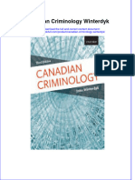 Textbook Canadian Criminology Winterdyk Ebook All Chapter PDF