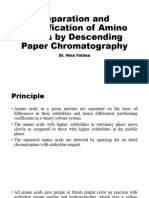 Separation and Identification of Amino Acids by Descending