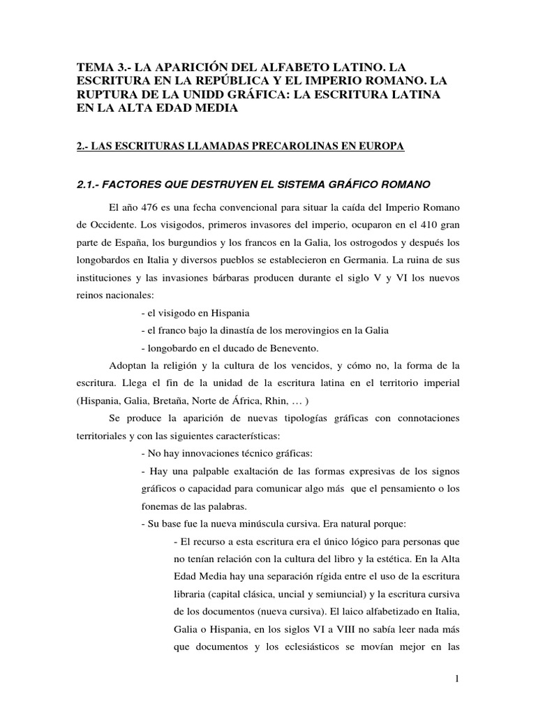 Evolución de la Escritura Latina | PDF | Alfabeto griego | Escritura