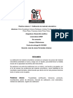 Calibración de Materiales Volumétricos