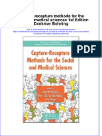 Download textbook Capture Recapture Methods For The Social And Medical Sciences 1St Edition Dankmar Bohning ebook all chapter pdf 