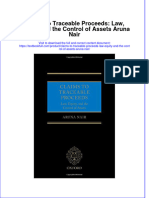 Download textbook Claims To Traceable Proceeds Law Equity And The Control Of Assets Aruna Nair ebook all chapter pdf 