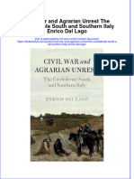 Textbook Civil War and Agrarian Unrest The Confederate South and Southern Italy Enrico Dal Lago Ebook All Chapter PDF