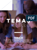 Tema 20 - Os Desafios Do Mundo Contemporâneo para Impedir A Ascensão Do Sedentarismo