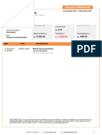 Muhammad Safdar Farooq Bank Statement