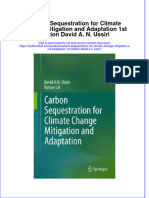 Textbook Carbon Sequestration For Climate Change Mitigation and Adaptation 1St Edition David A N Ussiri Ebook All Chapter PDF