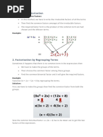 Factorisation_8th