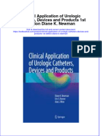 Download textbook Clinical Application Of Urologic Catheters Devices And Products 1St Edition Diane K Newman ebook all chapter pdf 