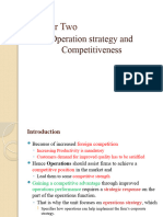 CH 2 Operation strategy and competitiveness