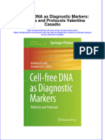 Download textbook Cell Free Dna As Diagnostic Markers Methods And Protocols Valentina Casadio ebook all chapter pdf 