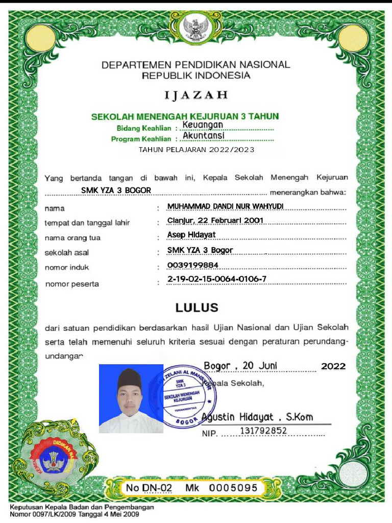 Dokumen Ijazah Dandi Pdf