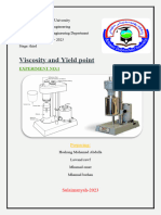 Plastic Viscosity and Yield Point